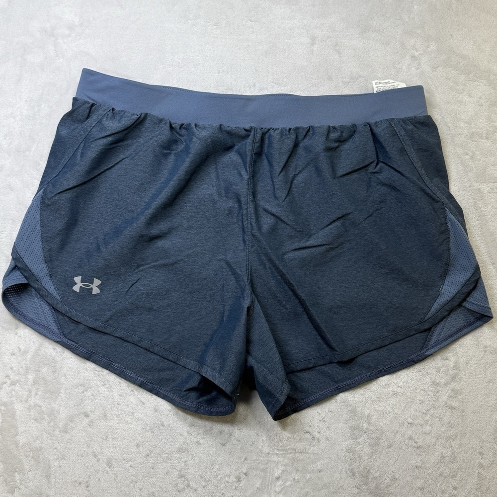 Under Armour Lined Workout running shorts‎ Athleasure Heat Gear Blue Size L